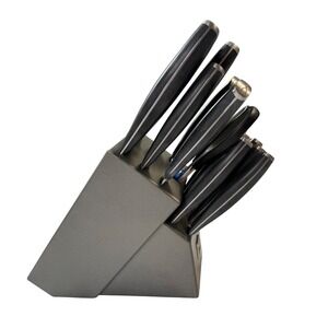 Henckels Assure Knife Block Set 12 Piece Black Excellent Stainless Steel